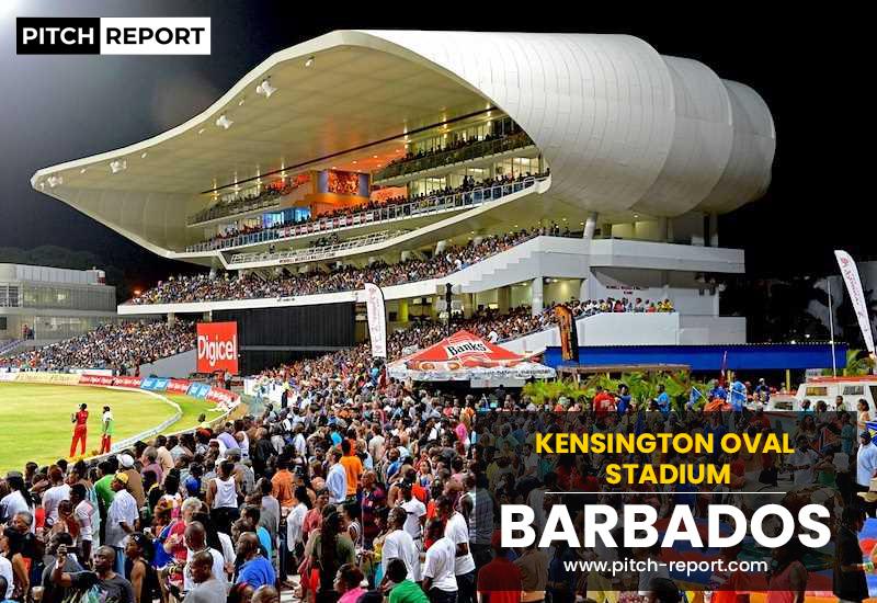 Kensington Oval (Barbados) - Pitch Report - Pitch Report For Today's Match  | Highest Score | Ground | Stats | Analysis | Capacity | Boundary Length
