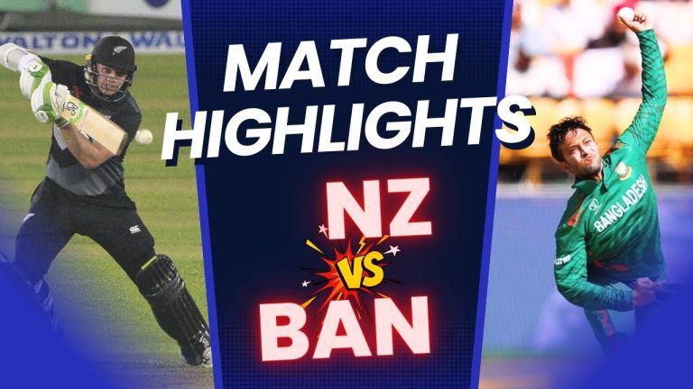 Bangladesh vs New Zealand 6th ODI Match Highlights